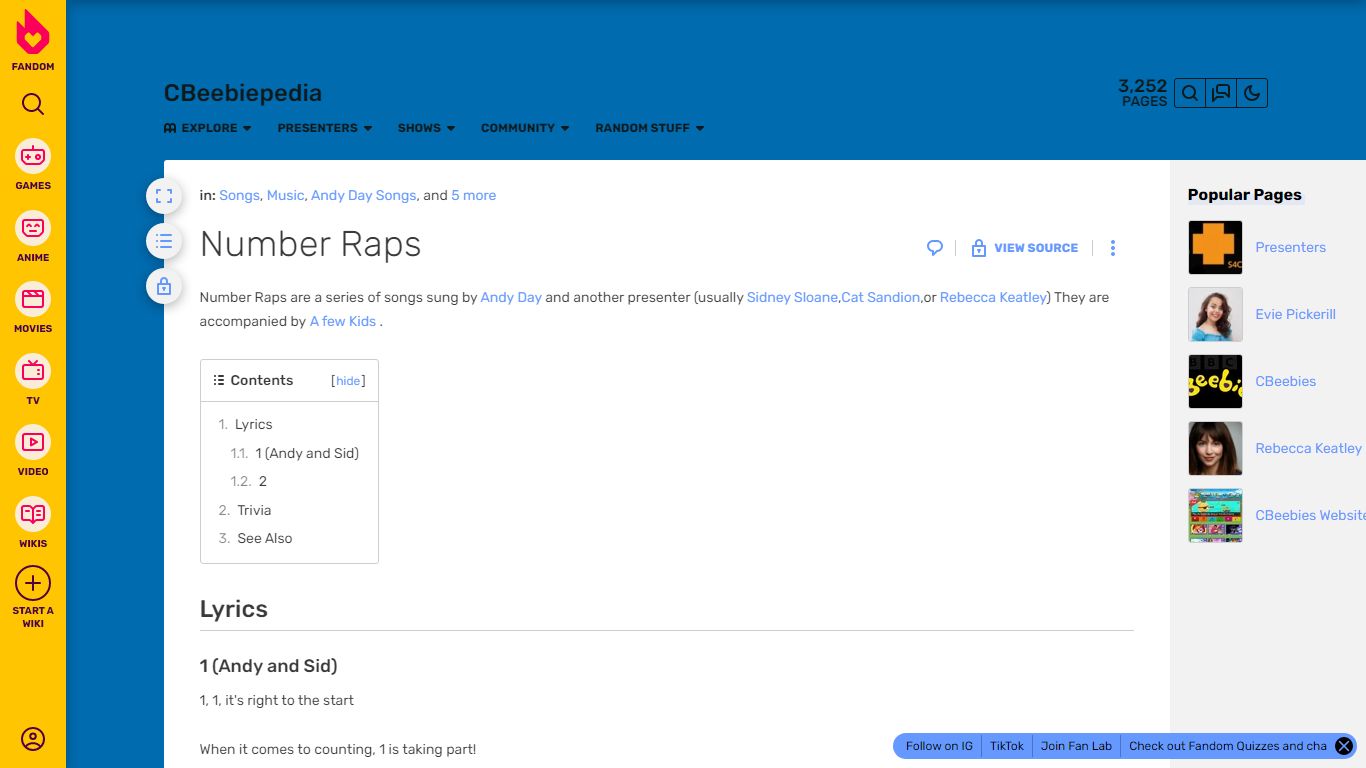 Number Raps | CBeebies Wiki | Fandom