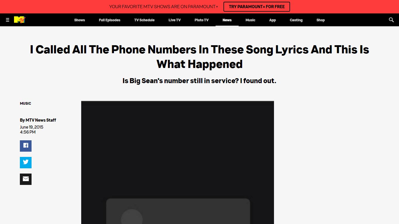 I Called All The Phone Numbers In These Song Lyrics And This Is ... - MTV